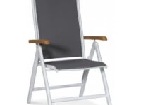 Ebbarp positionsstol vit aluminium - Grå/Ek/Vit