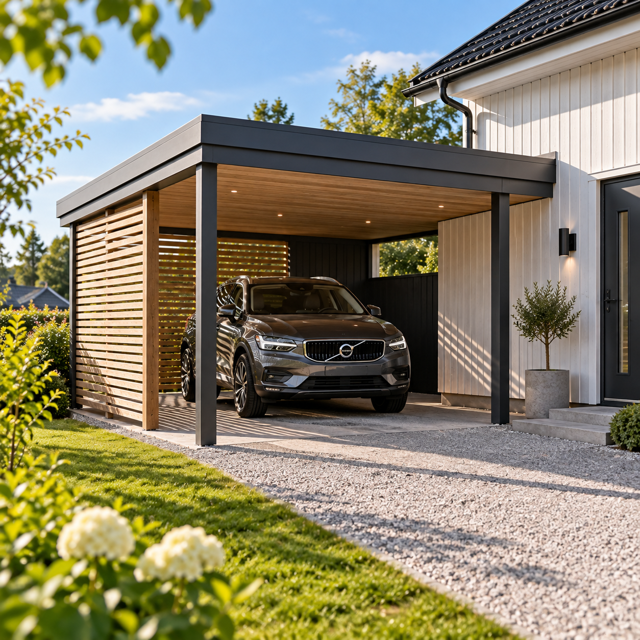 Carport vid villa – guide om bygglov för carport