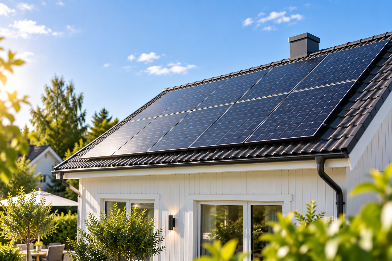 Solceller på villatak – guide om bygglov för solceller
